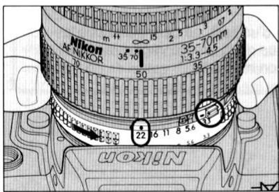 NIKON F-801S - Fonctionnement en mode matriciel - 3