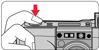NIKON LITE TOUCH ZOOM 100ED-QD - Slowly press the Shutter Release button all the way. - 1