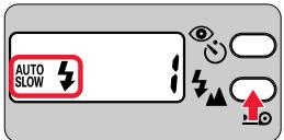 NIKON LITE TOUCH ZOOM 100ED-QD - Appuyez sur le bouton ↓ jusqu'à ce que l'indication “AUTO ↓” apparaisse dans l'écran de contrôle. - 1