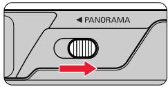 NIKON LITE TOUCH ZOOM 100ED-QD - Selectionnez le mode normal ou le mode panoramicique. - 1