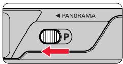 NIKON LITE TOUCH ZOOM 100ED-QD - Wahlen Sie den normalen oder den Panoramamodus aus. - 3