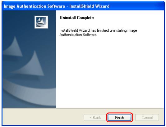 NIKON LOGICIEL D-AUTHENTIFICATION D-IMAGE - Désinstallation du logiciel d'authentification d'images - 3