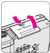 NIKON NUVIS V - Einlegen der Batterie/Batterieprüfung - 1