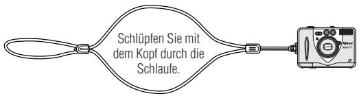 NIKON NUVIS V - Anbringung der Trageschnur - 2