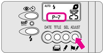 AUTO P-7 25 DATE TITLE SEL ADJUST