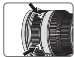 NIKON AF-S NIKKOR 200MM F-2G ED VR II - Commutateur de sélection de mise au point et bouton de mise au point (voir page 48 pour les appareils photo compatibles.) - 2