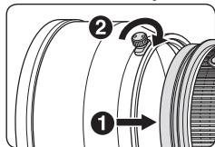 NIKON AF-S NIKKOR 200MM F-2G ED VR II - Instalación del parasol - 1
