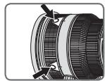 NIKON AF-S NIKKOR 200MM F-2G ED VR II - ■ Interruptor de selección de la función de enfoque y botón de la性和 enfoque (Véase págin62 para cámaras compatibles.) - 2