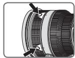 NIKON AF-S NIKKOR 200MM F-2G ED VR II - ■对焦操作选择开关和对焦操作按钮(请参阅第188页查看适用相机。) - 2