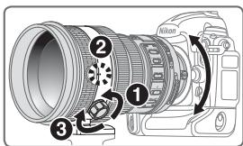 NIKON AF-S NIKKOR 200MM F-2G ED VR II - Veranderen van de camerapositie - 1