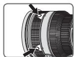 NIKON AF-S NIKKOR 200MM F-2G ED VR II - Volič režimů cinnosti zaostřováni a funkčné tlacítko zaostřováni (kompatibilní fotoparáty viz stránka 132) - 2