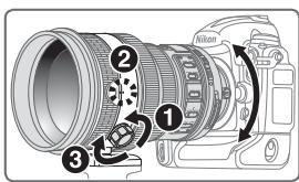 NIKON AF-S NIKKOR 200MM F-2G ED VR II - Ändern der Kameraposition - 1