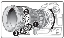 NIKON AF-S NIKKOR 200MM F-2G ED VR II - 力マ位置の変更 - 1