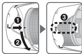 NIKON AF-S NIKKOR 28-300MM F-3.5-5.6G ED VR - 取付方（使用時） - 1
