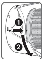 NIKON AF-S NIKKOR 28-300MM F-3.5-5.6G ED VR - 安装遮光罩（使用時） - 1