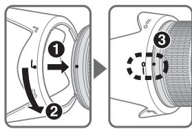 NIKON AF-S NIKKOR 28-300MM F-3.5-5.6G ED VR - Verwendung der Gegenlichtblende - 1