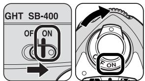 NIKON SPEEDLIGHT SB-400 - De flitskop bijstellen - 2