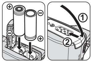NIKON SPEEDLIGHT SB-400 - Installation des piles - 2