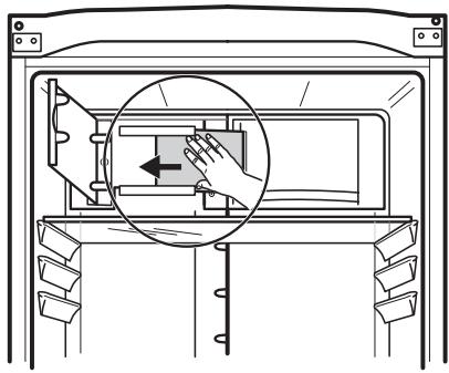 AEG-ELECTROLUX ENA34933X - Borttagning av hyllspärrarna - 2