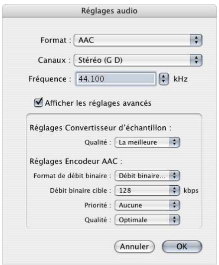 APPLE LOGIC EXPRESS 7.2 - Pour acceder à la fenêtre Réglages audio d'AAC : - 1