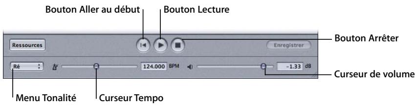 APPLE LOGIC EXPRESS 7.2 - Contrôles de lecture et de gestion des fichiers - 1