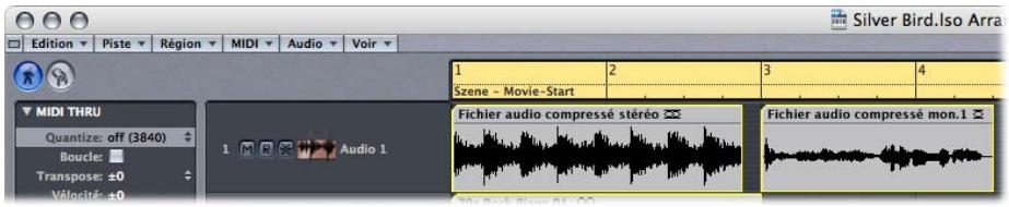 APPLE LOGIC EXPRESS 7.2 - Lecture directe des fichiers audio compressés - 1
