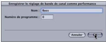 APPLE LOGIC EXPRESS 7.2 - Pour creer un réglage de performance : - 2