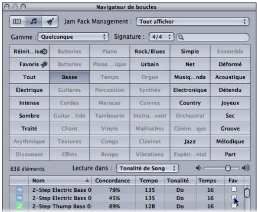 APPLE LOGIC EXPRESS 7.2 - Utilisation des favors - 1