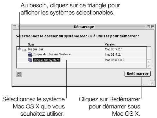 APPLE MAC OS X 10.2 - Vous souhaitez démarrer votre ordinateur à l'aide de Mac OS X. - 1