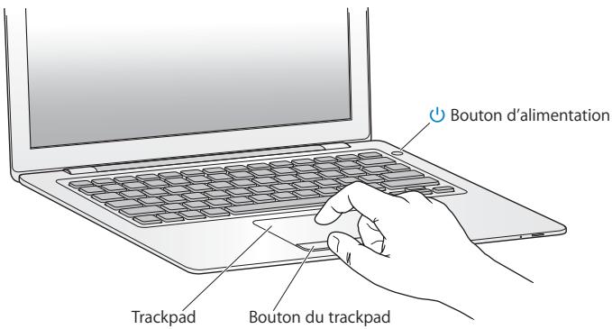 APPLE MACBOOK AIR - Étape 2: Appuyez brièvement sur le bouton d'alimentation (\_) pour allumer votre MacBook Air. - 1