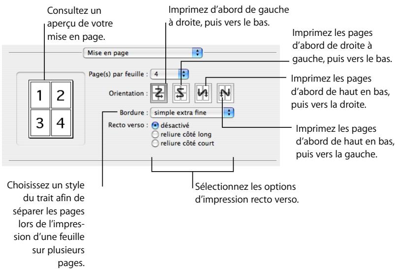 APPLE NUMBERS - Pour sélectionner des options de disposition : - 1