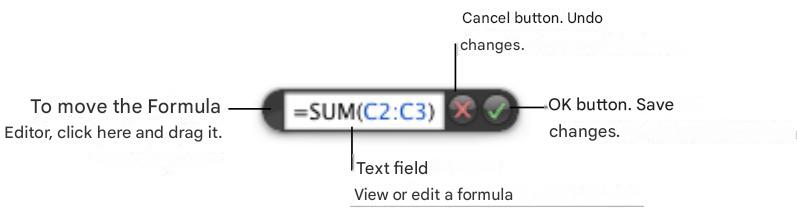 APPLE NUMBERS - Using the Formula Editor - 1