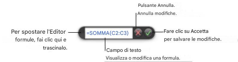 APPLE NUMBERS - Utilizzando l'editor delle formule - 1