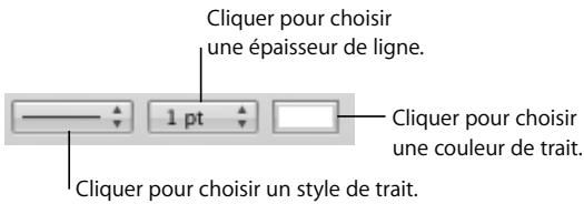 APPLE NUMBERS - Pour permettre en forme les bordures de cellule de tableau : - 1