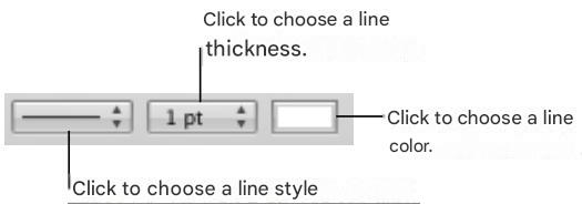 APPLE NUMBERS - To format table cell borders: - 1