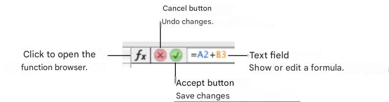 APPLE NUMBERS - Using the formula bar - 1