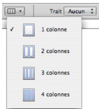 APPLE NUMBERS - Présentation du texte en colonnes - 1