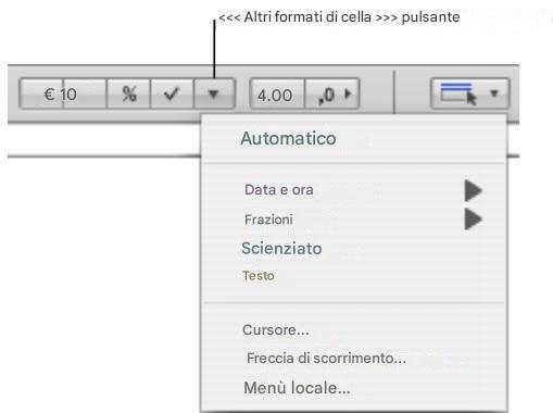 APPLE NUMBERS - Utilizzo di una casella di controllo e altri formati di controllo - 2