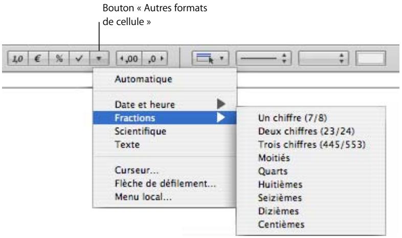 APPLE NUMBERS - Utilisation du format fraction - 1