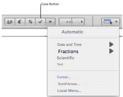 APPLE NUMBERS - Using a checkbox and other control formats - 1