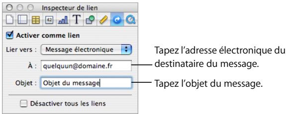 APPLE NUMBERS - Lien vers un message électronique préadressé - 1