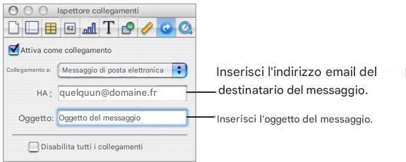 APPLE NUMBERS - Collegamento al messaggio e-mail preindirizzato - 1