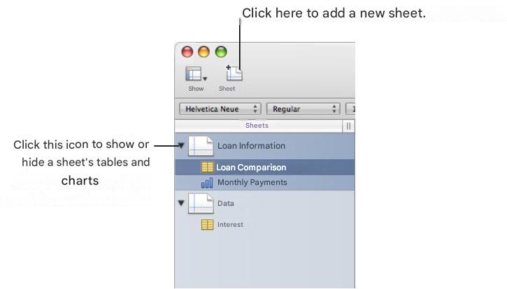 APPLE NUMBERS - Using sheets to organize a spreadsheet - 1