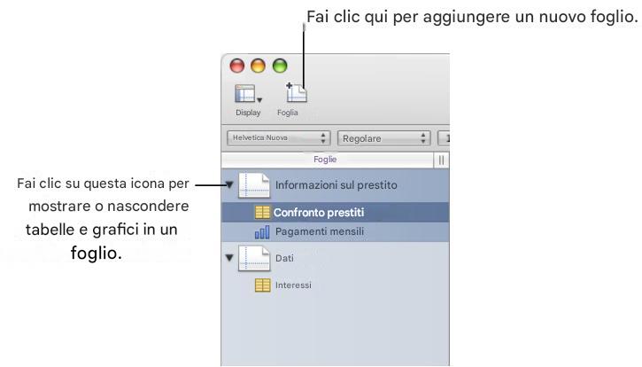 APPLE NUMBERS - Utilizzo di fogli per organizzare un foglio di calcolo - 1