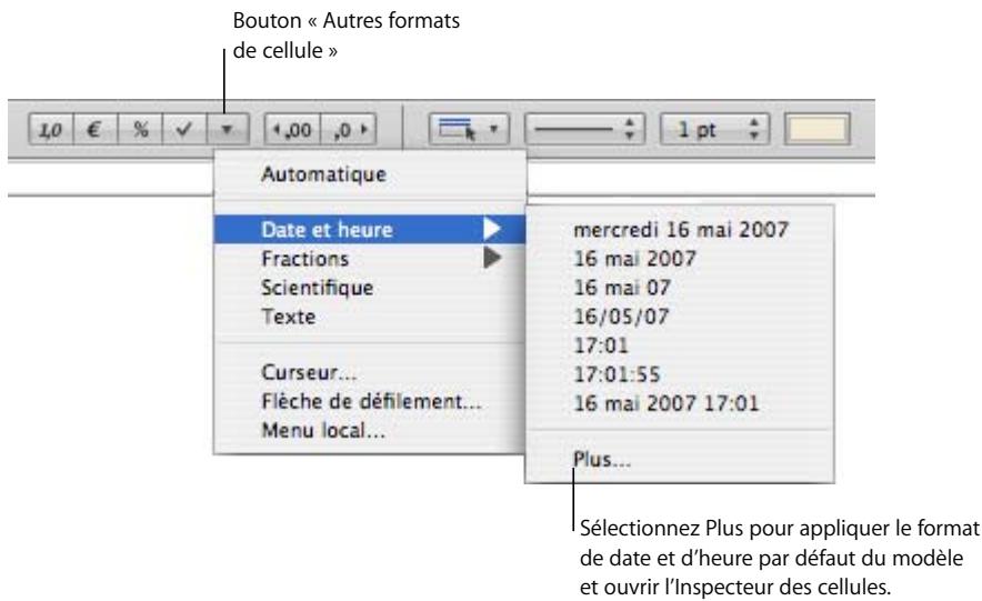 APPLE NUMBERS - Utilisation du format date et heures - 1