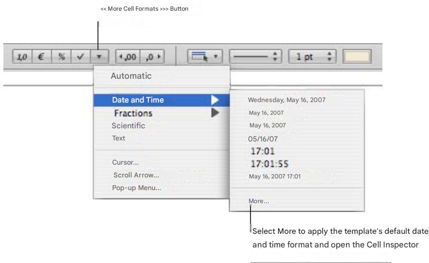 APPLE NUMBERS - Using Date and Time format - 1