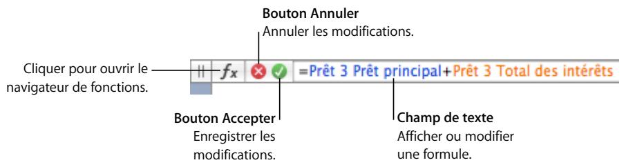 APPLE NUMBERS - Outils de formule - 2