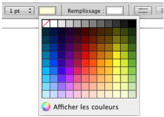 APPLE NUMBERS - Pour permettre en forme les bordures de cellule de tableau : - 2