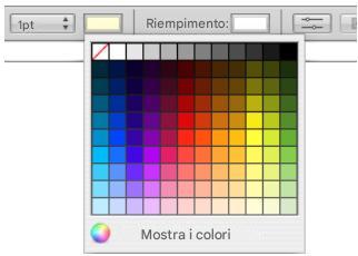APPLE NUMBERS - Per formattare i bordi delle celle della tabella: - 2