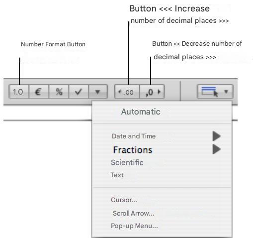 APPLE NUMBERS - Using numeric format - 1